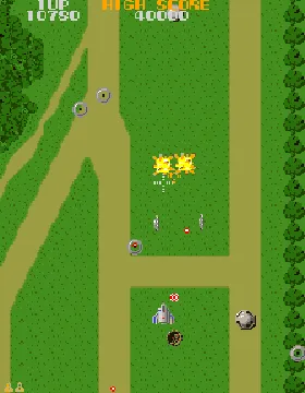 Super Xevious screen shot game playing